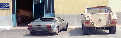Early silver Jalpa with test plates, in the background the LMA